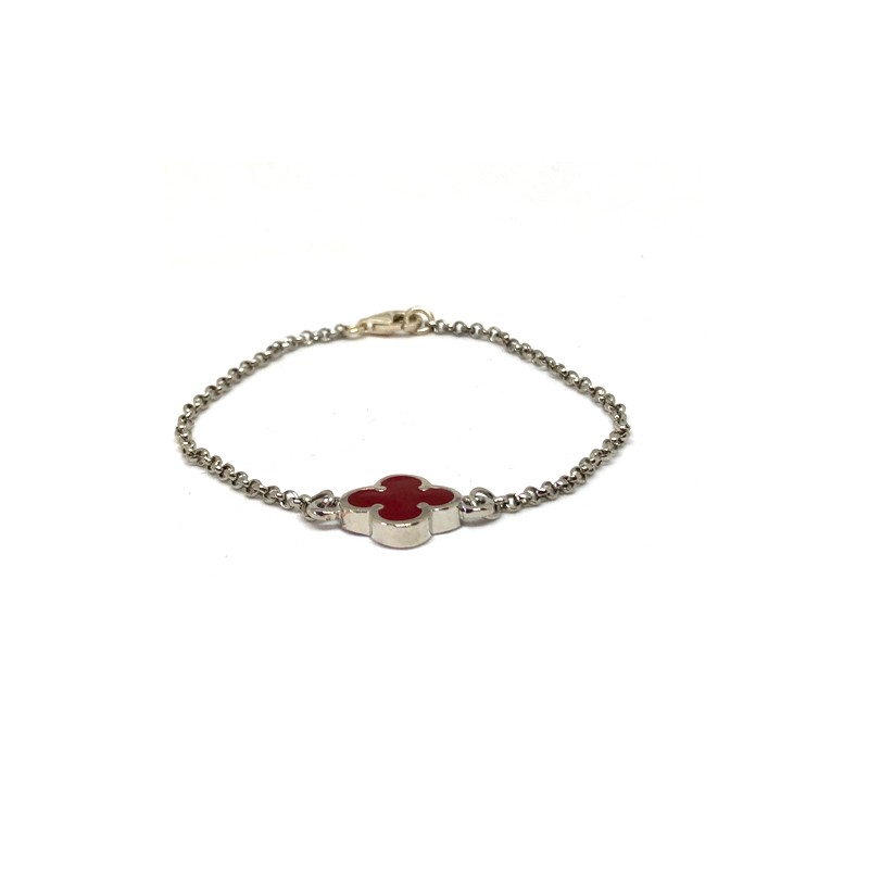 Bracelet Trèfle Plaqué Or (+9 couleurs) – Grain de bijoux