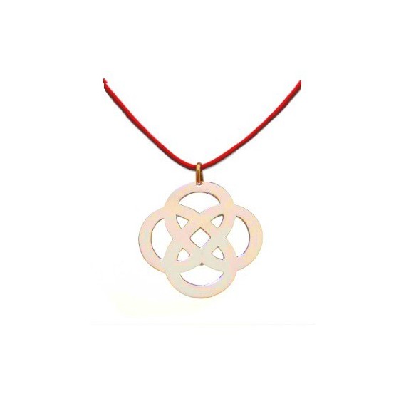 collier arabesque infini sur chaine argent