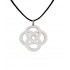 collier arabesque infini sur chaine argent