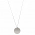 collier petite médailleargent sur coton