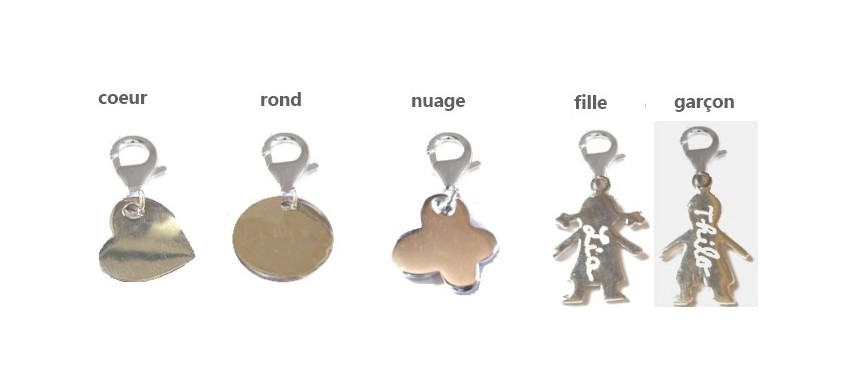 Charms et motifs en nacre